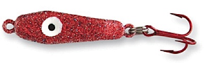 55470 - Red Glitter 1/4 oz Plane Jane Jigging Spoon 