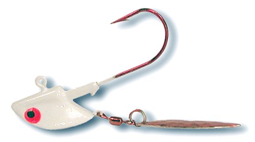 54840 - White 1/8 oz LS Red Tail Flasher Twin Pack 