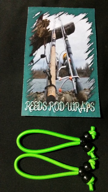642014-25249 - Large Neon Green Reeds Rod Wraps 