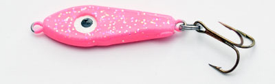 57794 - NEW Pink - SUPER GLOW 1/4 oz Plane Jane Jigging Spoon 