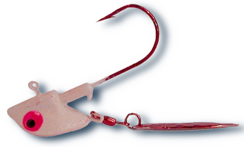54705 - Cherry Bom - SUPER GLOW 1/4 oz LS Red Tail Flasher Twin Pack 