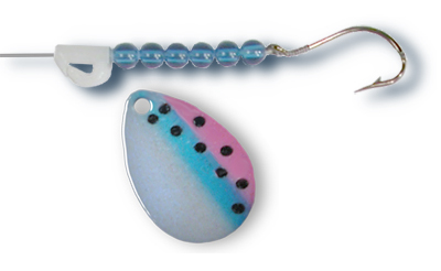 -718 - Rainbow Trout w/ Transparent Blue Beads